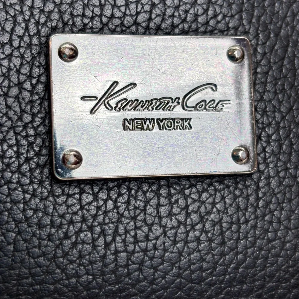 Kenneth Cole New York Black Pebbled Leather Women’s Zip Around Wallet